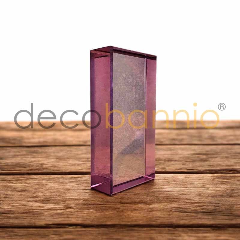 Ladrillo de vidrio rectangular recto Liso pastello 20x10x5cm Design