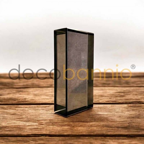 Ladrillo de vidrio rectangular recto Liso moca 20x10x5cm Design