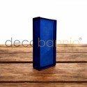 Ladrillo de vidrio rectangular recto Liso blu scuro 20x10x5cm Design