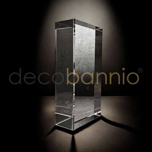 Ladrillo de vidrio rectangular recto Liso neutro 20x10x5cm Design