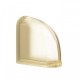 Terminación Curva Artic Vanilla 14,6x14,6x8cm