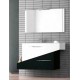 Conjunto mueble de baño 105cm Geometric Blanco Negro